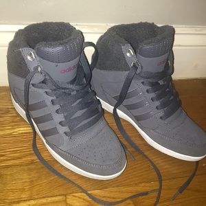 Adidas wedge hi tops